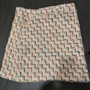 Zara mini tweed skirt size small